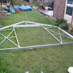 Front gable of greenhouse