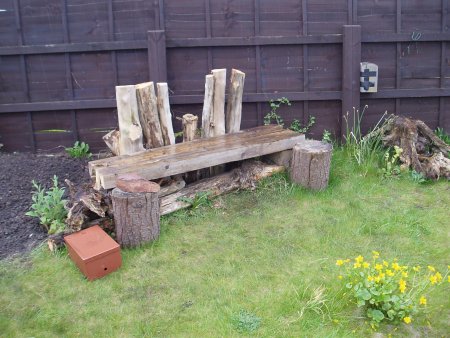 The next stage of our garden bench